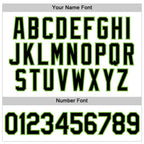 Custom White Black-Neon Green Performance T-Shirt photo 3