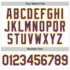 Custom White Purple-Gold Performance T-Shirt photo 2