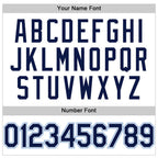 Custom White Navy-Powder Blue Performance T-Shirt photo 4