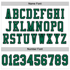 Custom White Kelly Green-Black Mesh Authentic Football Jersey photo 3