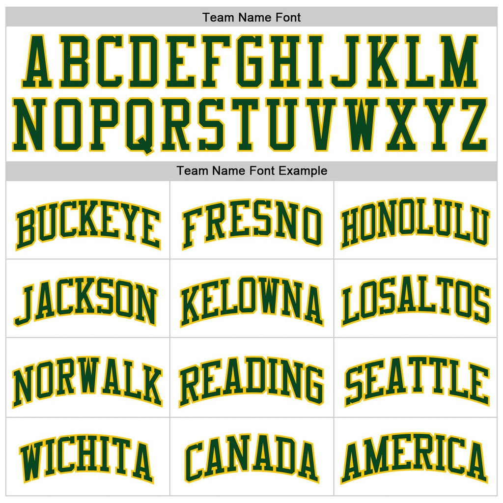 Custom White Green-Gold Authentic Throwback Basketball Jersey photo 3
