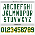 Custom White Green-Gold Authentic Throwback Basketball Jersey photo 4
