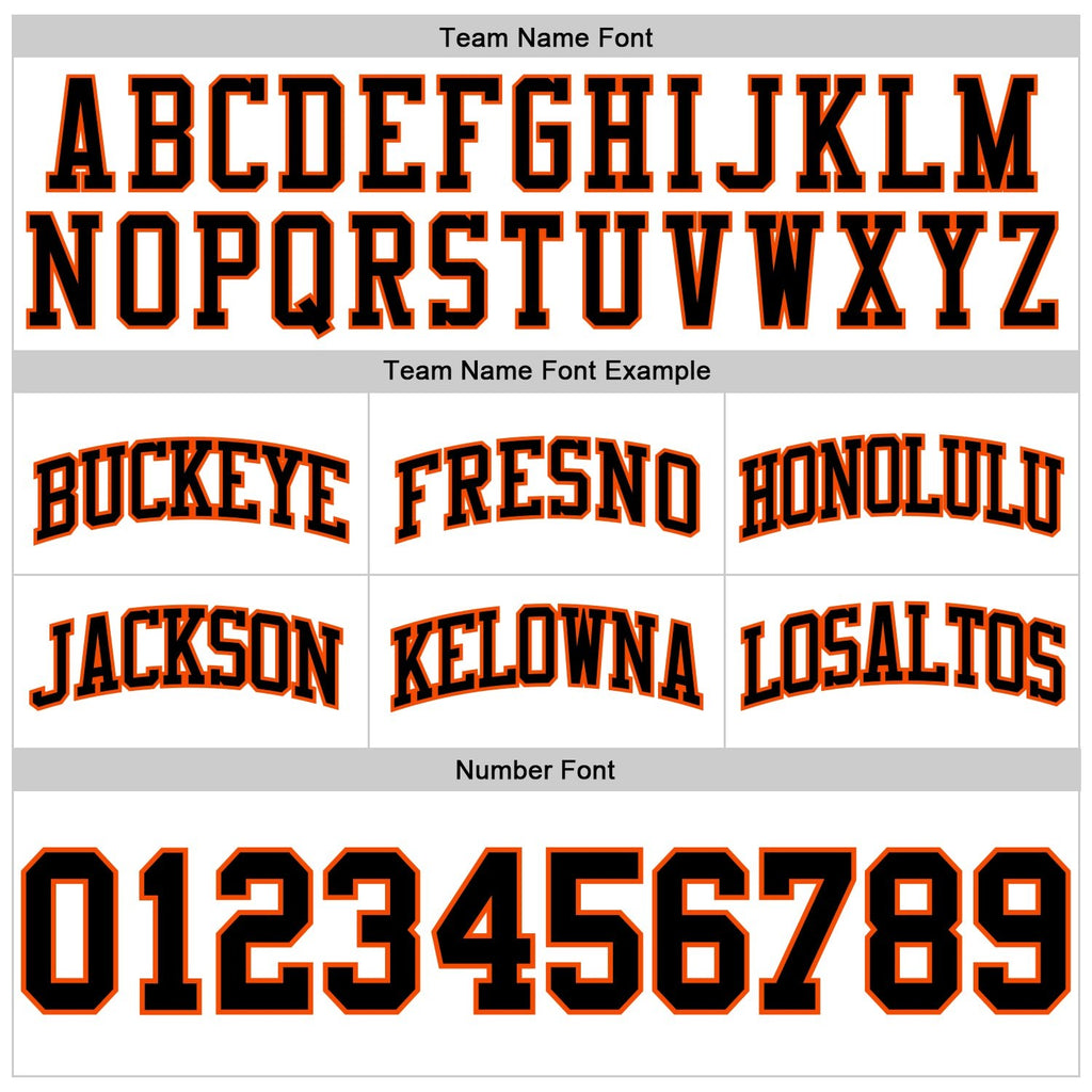 Custom White Black-Orange Authentic Throwback Basketball Shorts photo 2