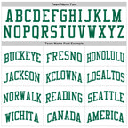 Custom White Kelly Green Pinstripe Kelly Green Authentic Basketball Jersey photo 2