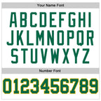 Custom White Kelly Green Pinstripe Kelly Green-Gold Authentic Basketball Jersey photo 3