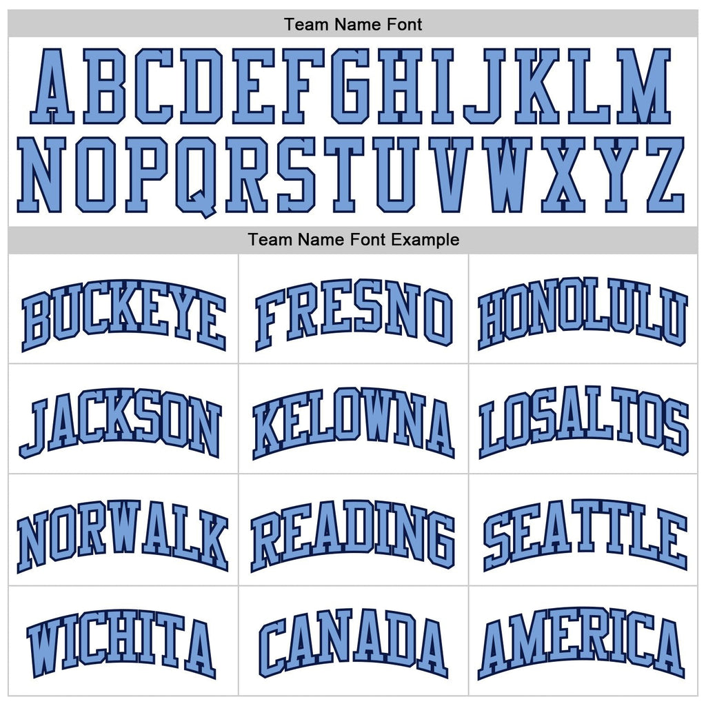 Custom White Light Blue Pinstripe Light Blue-Navy Authentic Basketball Jersey photo 2