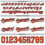 Custom White Orange-Royal Authentic Throwback Basketball Shorts photo 3