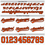 Custom White Orange-Black Authentic Throwback Basketball Shorts photo 3
