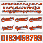 Custom White Orange-Navy Authentic Throwback Basketball Shorts photo 3