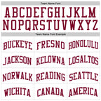 Custom White Maroon Authentic Throwback Basketball Jersey photo 2