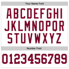 Custom White Maroon Authentic Throwback Basketball Jersey photo 3