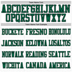 Custom White Kelly Green-Black Mesh Authentic Football Jersey photo 2