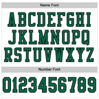 Custom White Kelly Green-Black Mesh Authentic Football Jersey photo 3
