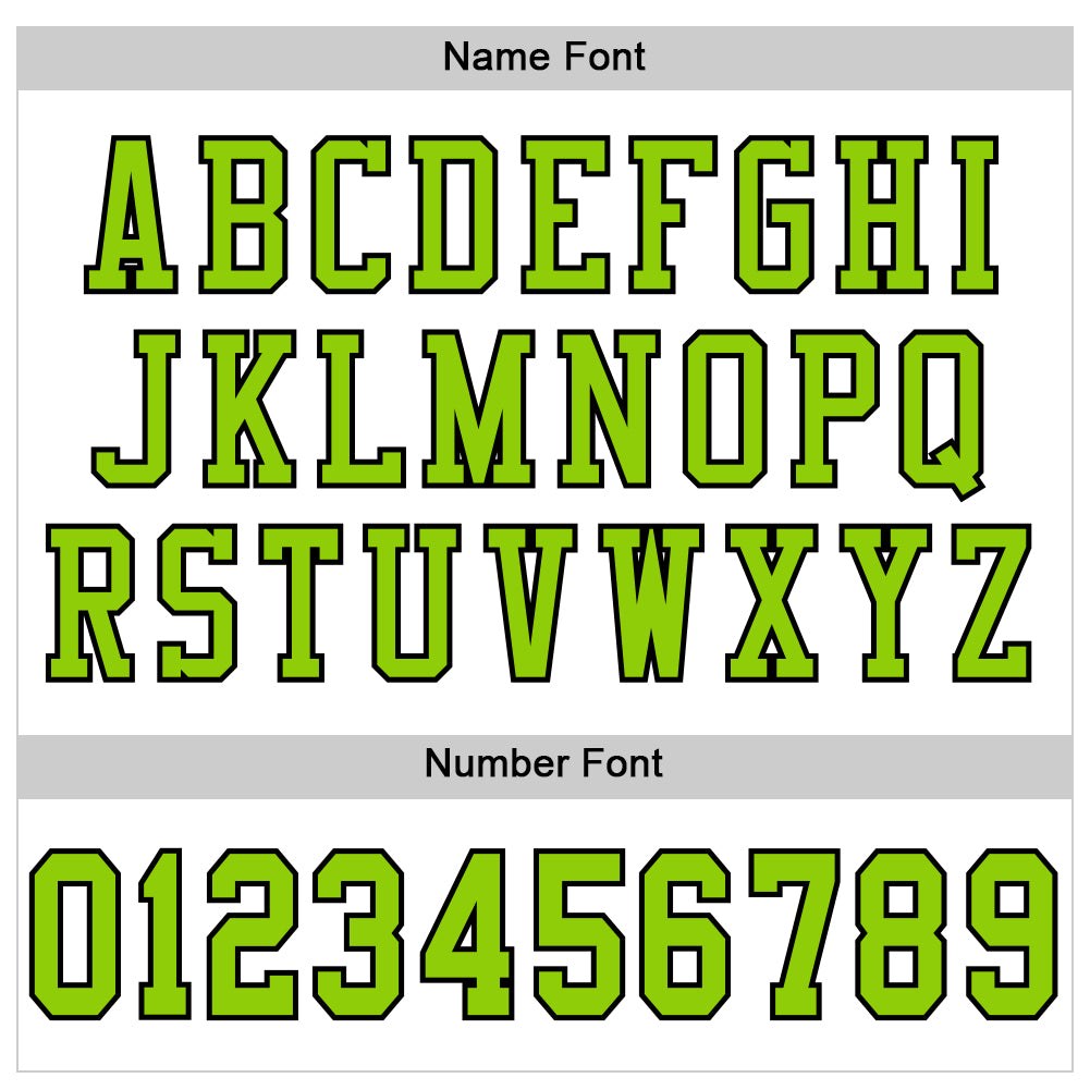 Custom White Neon Green-Black Mesh Authentic Football Jersey photo 3