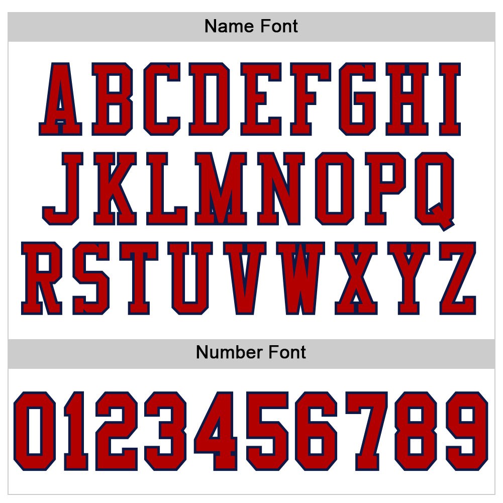 Custom White Red-Navy Mesh Authentic Football Jersey photo 4