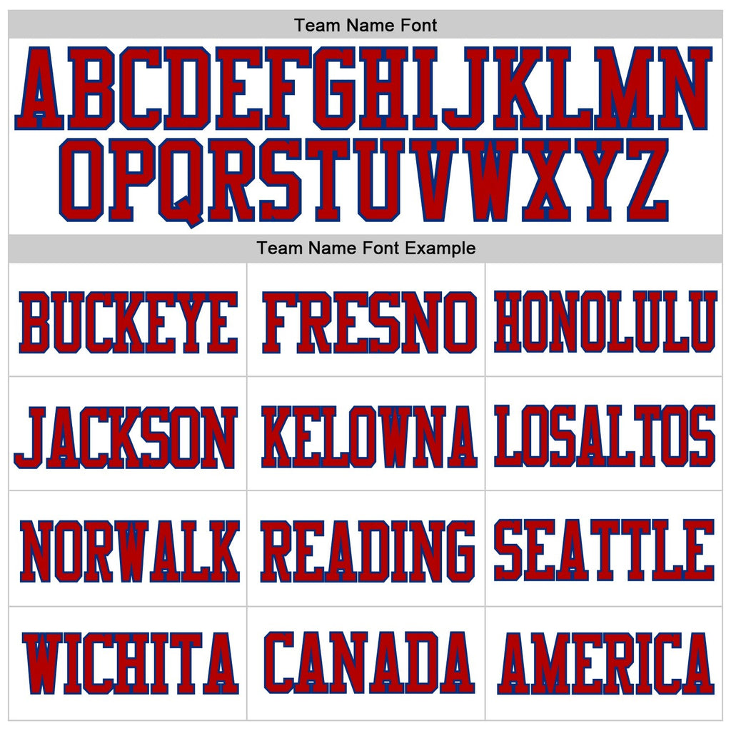 Custom White Red-Royal Mesh Authentic Football Jersey photo 2
