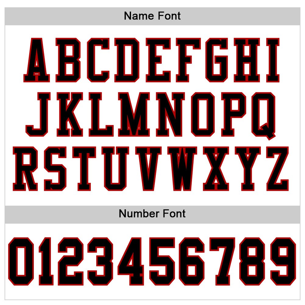 Custom White Black-Red Mesh Authentic Football Jersey photo 3