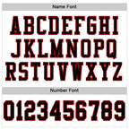 Custom White Black-Red Mesh Authentic Football Jersey photo 3