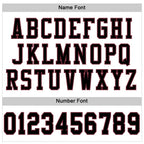Custom White Black-Burgundy Mesh Authentic Football Jersey photo 3