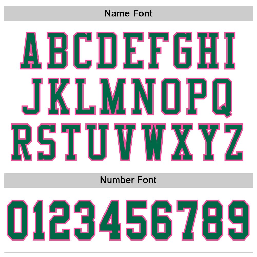 Custom White Kelly Green-Pink Mesh Authentic Football Jersey photo 3