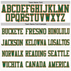 Custom White Kelly Green-Orange Mesh Authentic Football Jersey photo 3