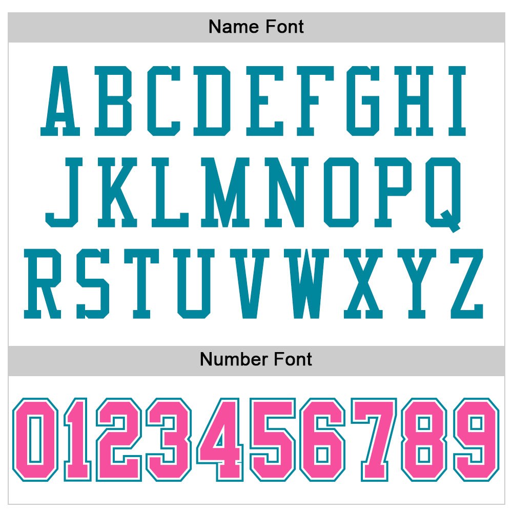 Custom White Pink-Teal Mesh Authentic Football Jersey photo 2