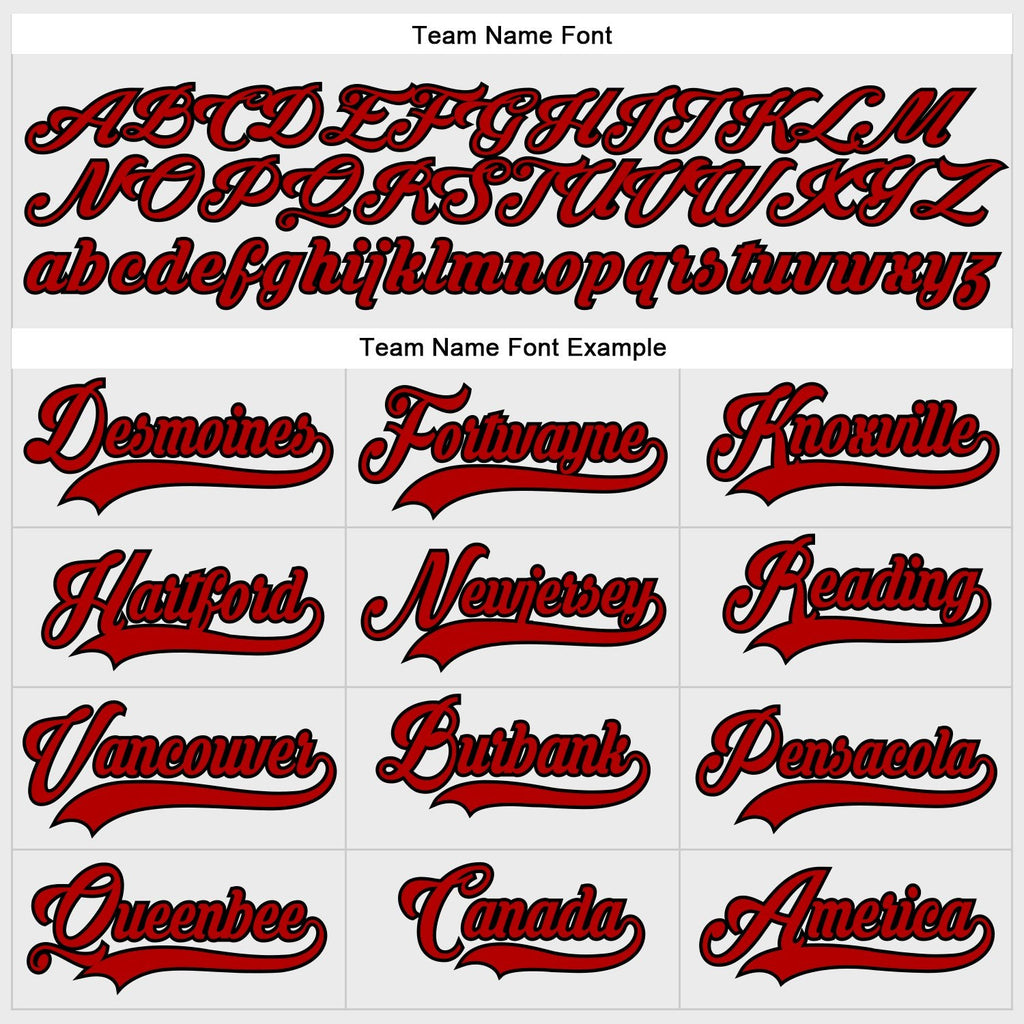 Custom White Red-Black Hockey Lace Neck Jersey photo 3