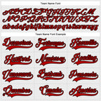 Custom White Red-Black Hockey Lace Neck Jersey photo 3