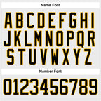 Custom White Black-Gold Hockey Lace Neck Jersey photo 4