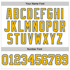 Custom White Gold-Royal Authentic Football Jersey photo 4
