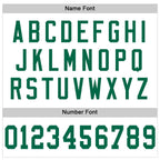 Custom White Kelly Green Mesh Authentic Throwback Football Jersey photo 3