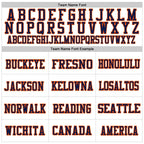 Custom White Navy-Orange Mesh Authentic Throwback Football Jersey photo 2