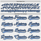 Custom White Light Blue-Black Hockey Jersey photo 3