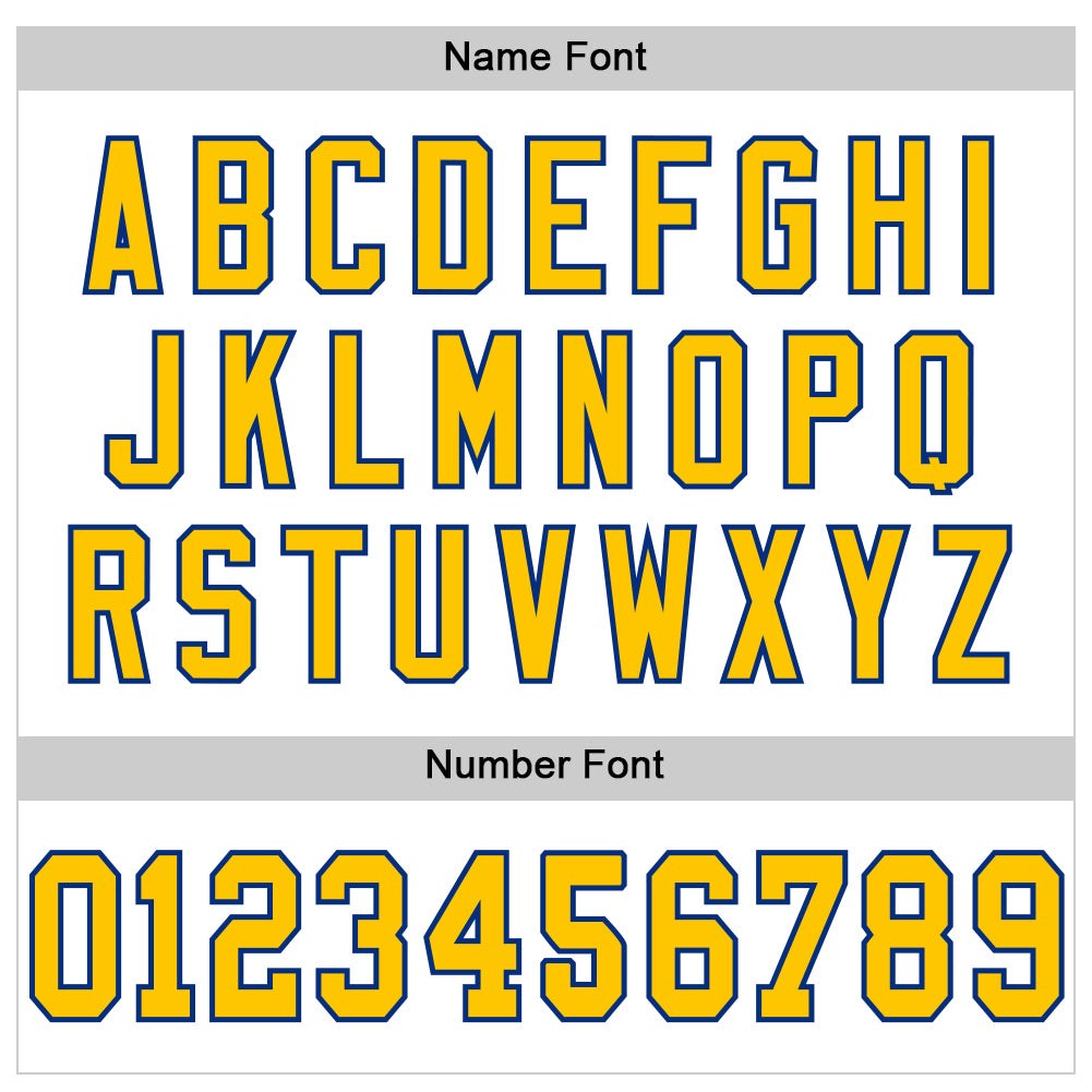 Custom White Yellow-Royal Mesh Authentic Football Jersey photo 3