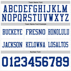 Custom White Royal Authentic Football Jersey photo 4