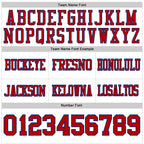 Custom White Red-Royal Authentic Football Jersey photo 4
