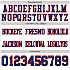 Custom White Navy-Red Authentic Football Jersey photo 3