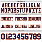 Custom White Navy-Orange Authentic Football Jersey photo 4