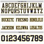 Custom White Navy-Gold Authentic Football Jersey photo 3