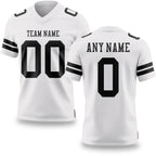 Custom White Black Authentic Football Jersey