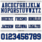 Custom White Royal-Black Authentic Football Jersey photo 4