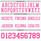 Custom White Pink Authentic Football Jersey photo 3
