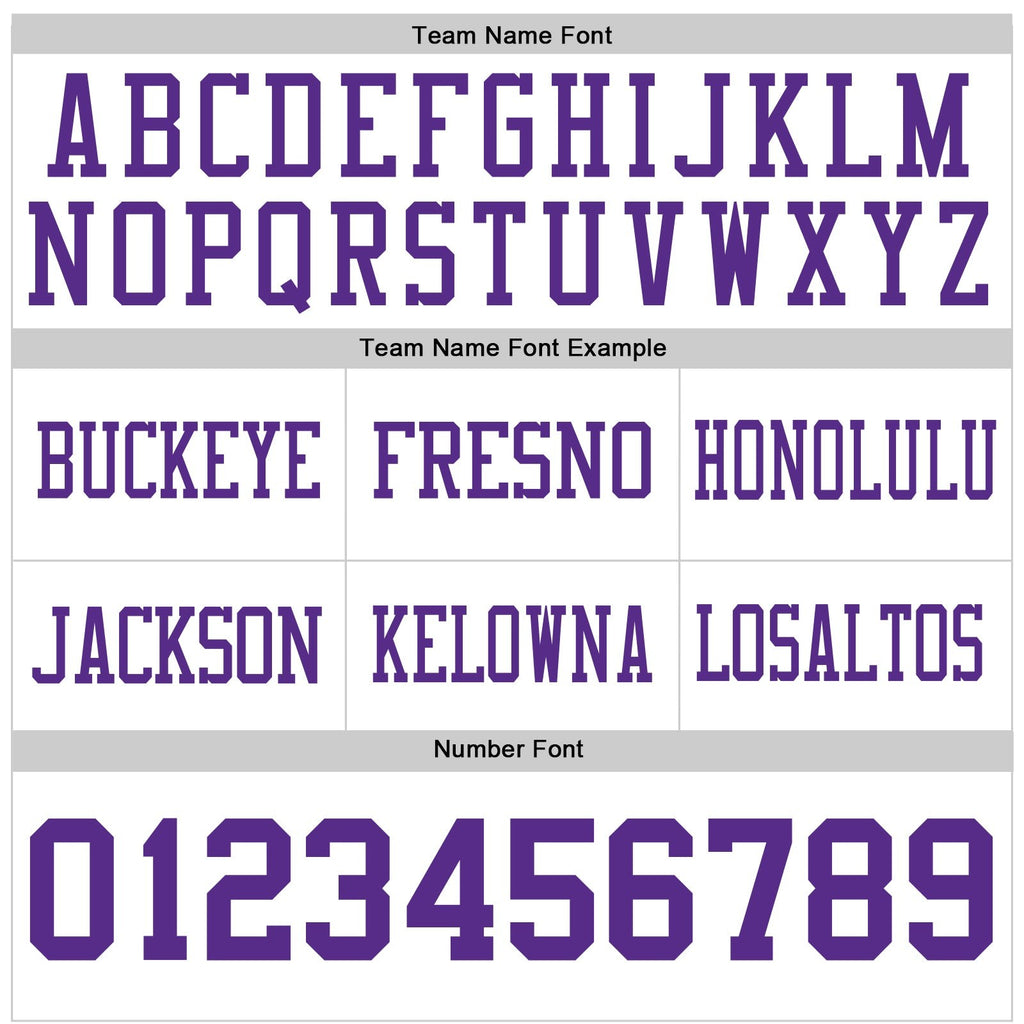 Custom White Purple Authentic Football Jersey photo 4