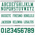 Custom White Kelly Green Authentic Football Jersey photo 4
