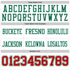 Custom White Red-Kelly Green Authentic Football Jersey photo 4
