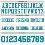 Custom White Teal-Gray Authentic Football Jersey photo 3