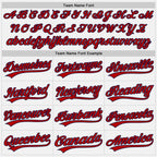 Custom Stitched White Red-Navy Baseball Pullover Sweatshirt Hoodie photo 2