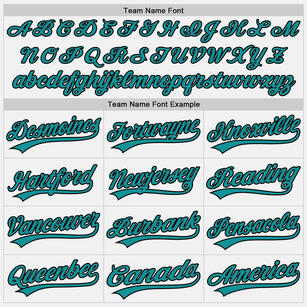 Custom Stitched White Teal-Black Baseball Pullover Sweatshirt Hoodie photo 2