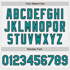 Custom Stitched White Teal-Black Baseball Pullover Sweatshirt Hoodie photo 3