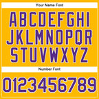 Custom Yellow Purple-White Performance T-Shirt photo 3